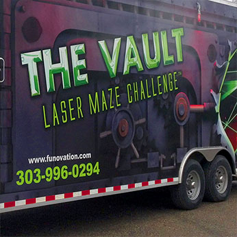 The Vault Laser Maze Challenge Trailer Wrap